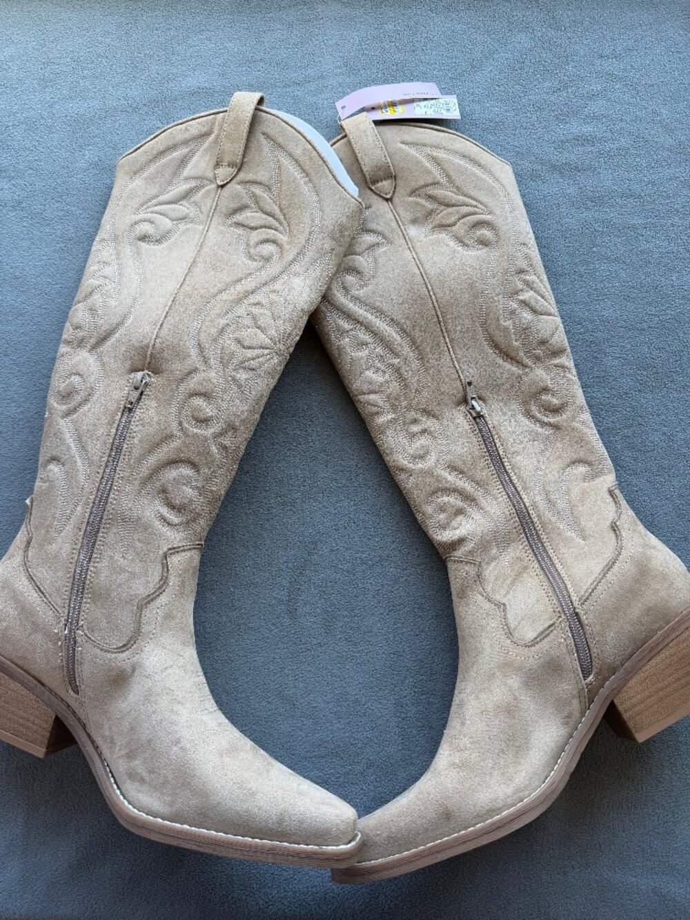 Women’s Kenzie Tall Western Boots with Memory Foam Insole – Wild Fable Tan 10 - Picture 5 of 10